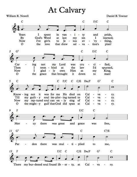 Hymn Lead Sheets .